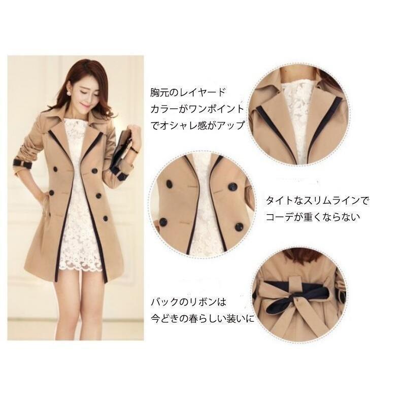 新品タグ付　LOHEN レイヤードラペルトレンチコート 38 BLANK トレンチコート コート Leather long trench coat
