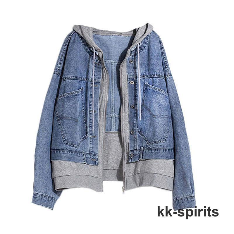 デニムジャケット 春コート レディース アウター 青 長袖 フード パーカー 可愛い デニムコート カジュアル 韓国風 アウター オシャレ | ブランド登録なし | 09
