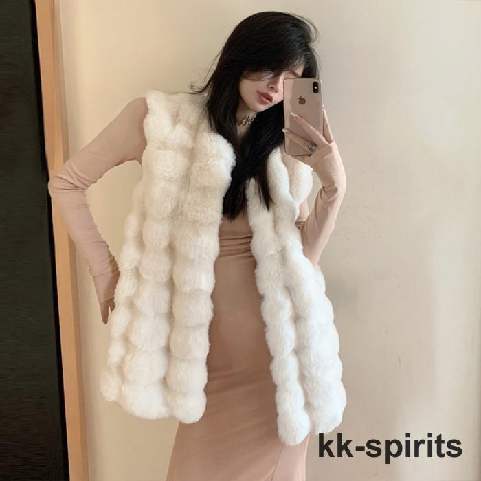 フェイクファー ベスト レディース ファーベスト ロングベスト