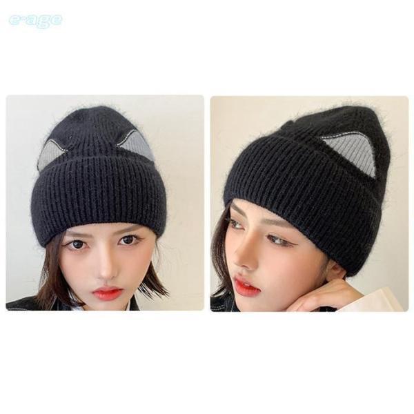 TAO コムデギャルソン ファーボンボンニット帽 ビーニー　黒 耳当て 新品 tao COMME des GARCONS 24FW 耳当て付き ニット帽 - メルカリ