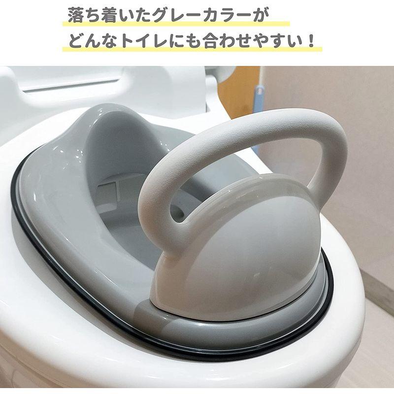 メーカー再生品メーカー再生品永和 取っ手付き補助便座 グレー 1個 (x 1) おまる、補助便座 取っ手付き補助便座 グレー