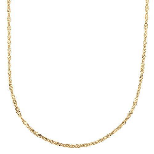 国際ブランド フェアリーカレット 18金ネックレス K18 スクリューチェーン 50cm 幅1 6mm 約2 2g 50 Off Atempletonphoto Com