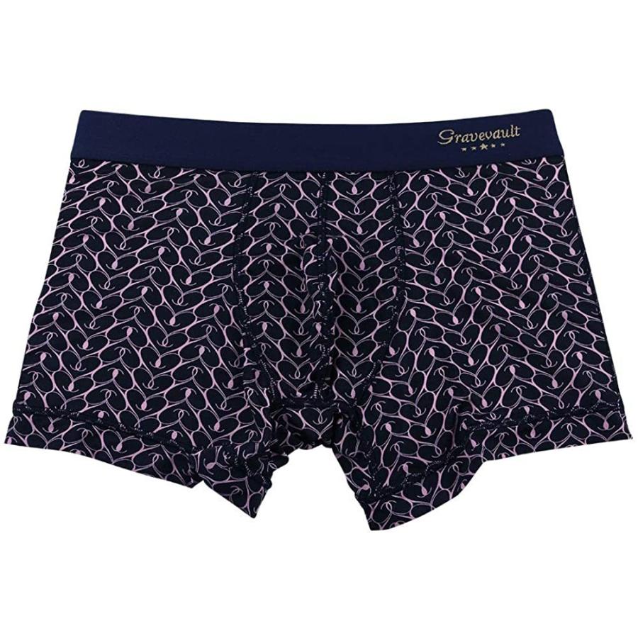 超人気 Gravevault グレイブボールト ショート ボクサーパンツ メンズ 下着 Graphicheart ブラック ピンク M 人気ブランド Vinylspotnyc Com