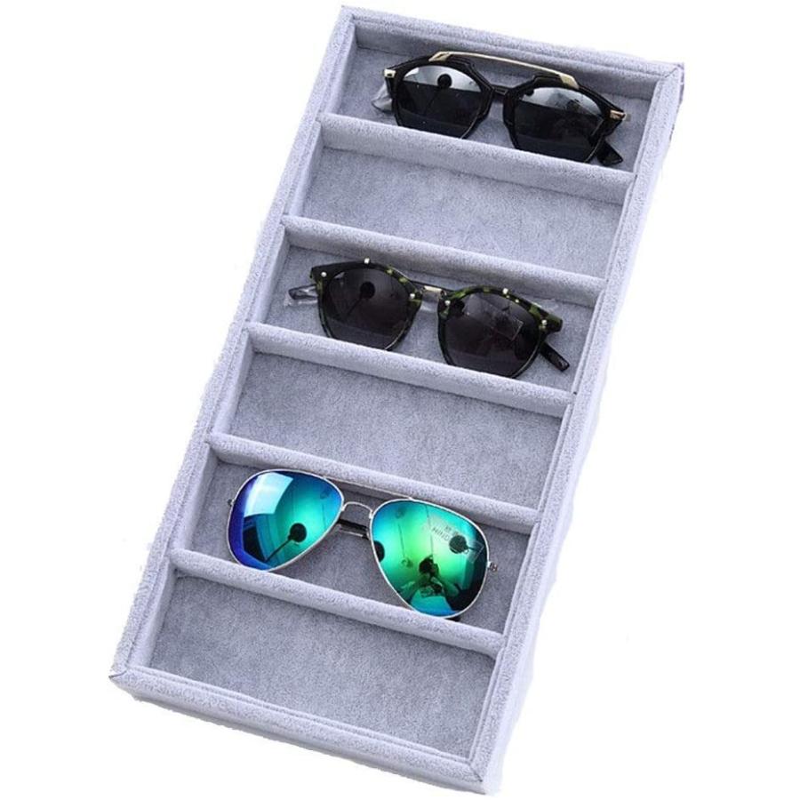 新版 眼鏡 アイウェアトレイサングラスディスプレイケース ホーム 展示ホールカウンター店頭 現代の6スロットサングラスオーガナイザーボックスメガネストレー 全国組立設置無料 Atinkaonline Com