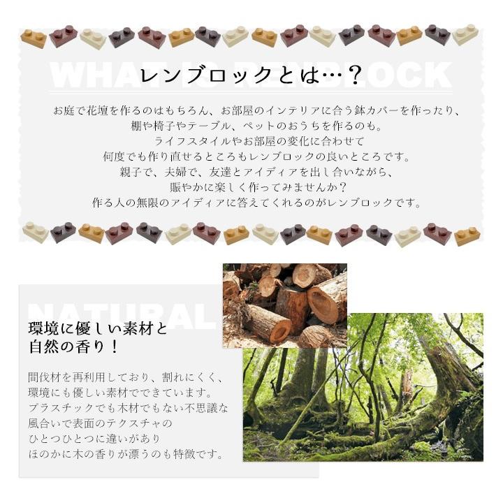 レンブロック 36個入 3色セット DIY 組立て自由 レゴ ブロック レンガ調プランター ガーデニング レンガ タイル レンブロック 1個