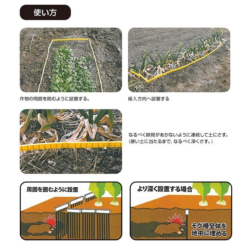 モグラよけ もぐら 対策 柵でブロック！モグラの侵入をシャットアウト！薬剤を使用しないモグラ対策【モグ柵（３０個入り）】モグラ退治 家庭菜園 農作物被害