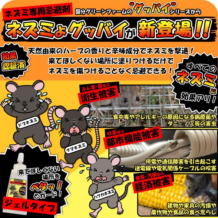 ネズミよグッバイ ジェルタイプ 120ml ネズミよけ ねずみ忌避剤 ねずみ