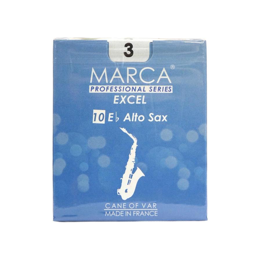 MARCA EX アルトサックスリード 3 10枚入り　3箱　吹奏楽 アルトサックスリード MARCA（マーカ）EXCEL（エクセル） 10枚入り