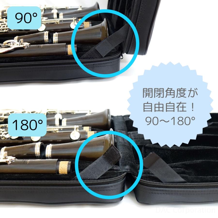 B♭／Aクラリネット用 軽量コンパクトダブルケース ビュッフェ
