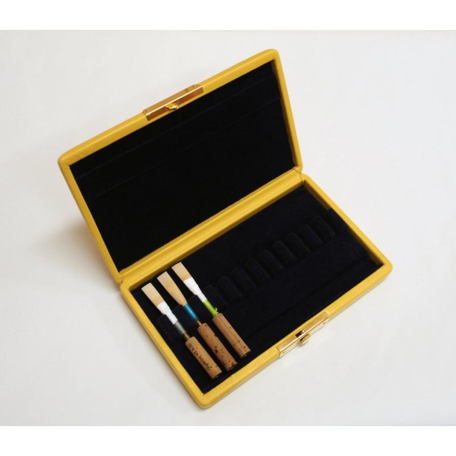 ご予約】オーボエ用リードケース RIEGLER（リークラー）12本用 本革製