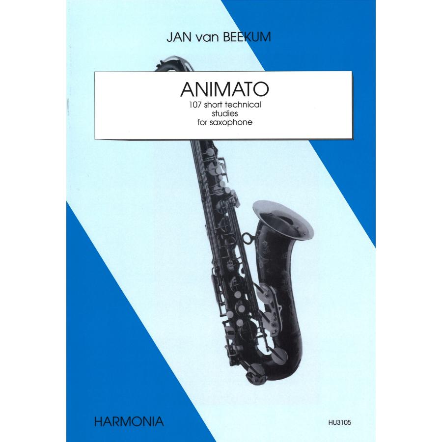 教本／サックス「ANIMATO 107 short technical studies for saxophone
