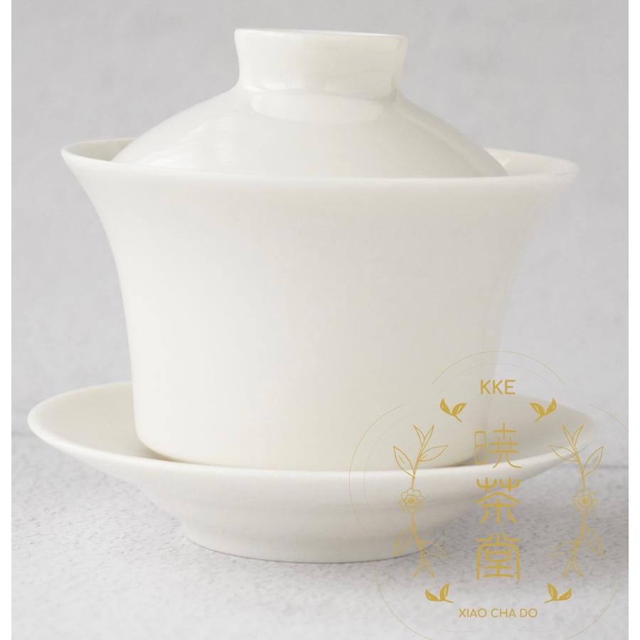 蓋碗 台湾製 三希 牙白色 100cc : 暁茶堂(kke-taiwantea) - 通販
