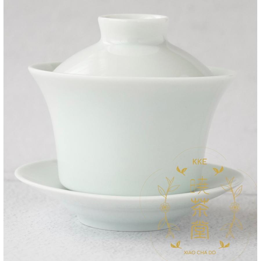 蓋碗 台湾製 三希 青白色 100cc : 暁茶堂(kke-taiwantea) - 通販