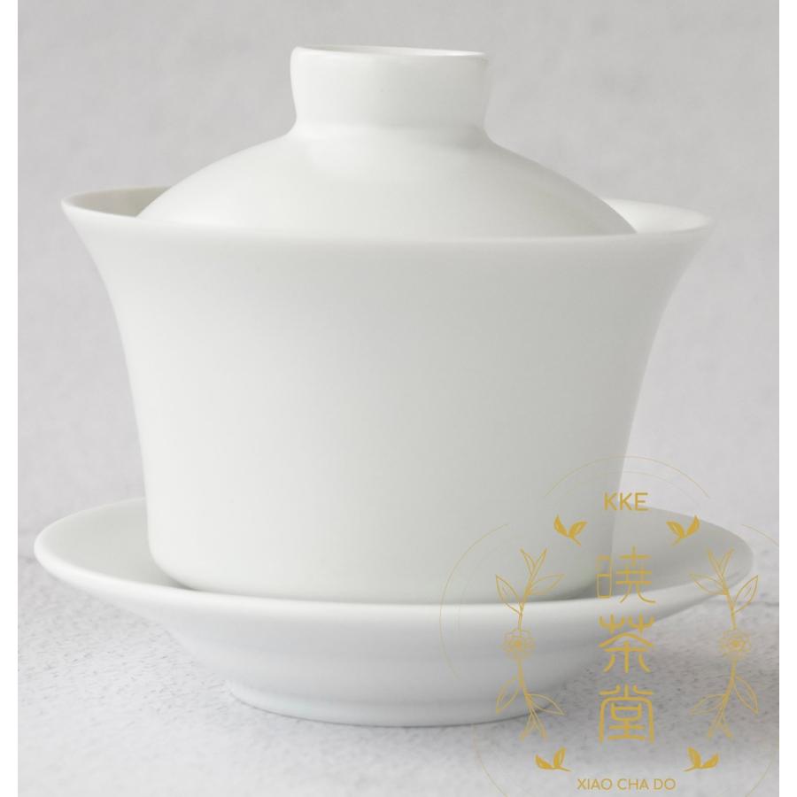 蓋碗 台湾製 三希 無光白色 100cc : 暁茶堂(kke-taiwantea) - 通販