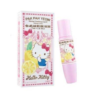 万能ハッカオイル 萬應白花油 ハローキティ（ハニーライム）15ml