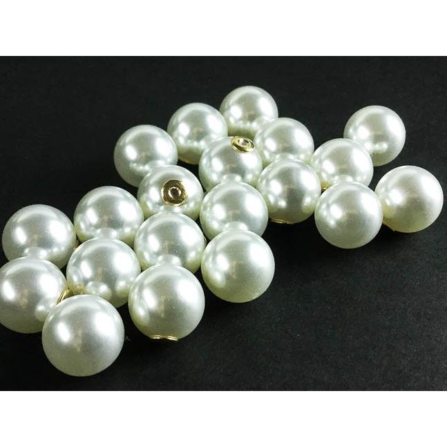 パールキャッチ 20個 12mm ホワイト パール ピアス キャッチ