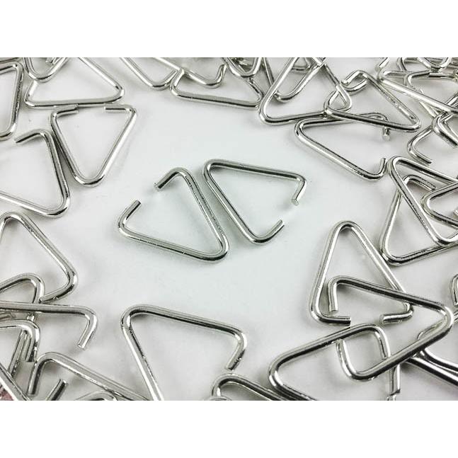 三角 カン 金具 100個 シルバー 16.5mmx18.5mm 三角環 カメラ