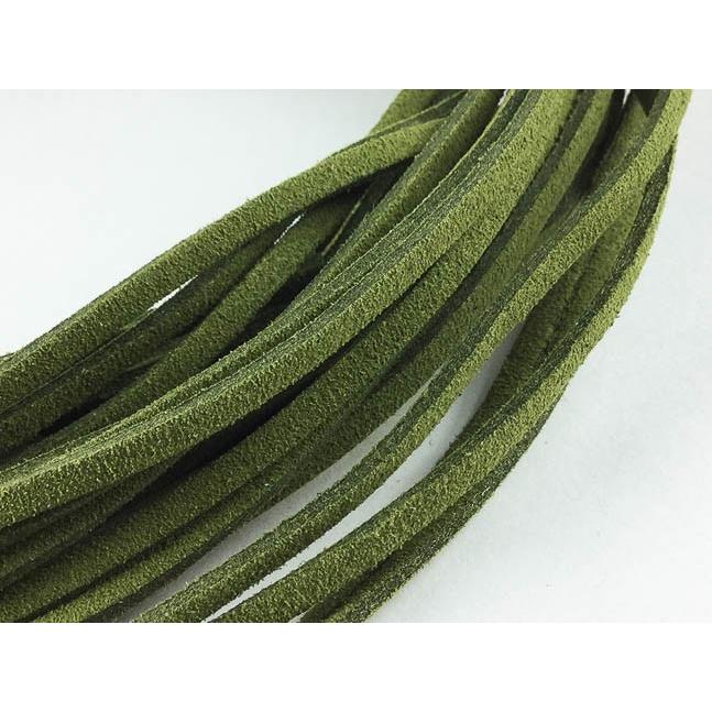 スエード 紐 1m 10本 モス グリーン 緑 革ひも 革ヒモ 革紐 チョーカー