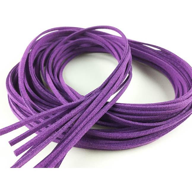 スエード 紐 1m 10本 パープル 紫 革ひも 革ヒモ 革紐 チョーカー