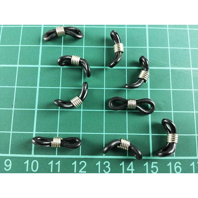 グラスコード シリコン 50個 ブラック 黒 20mmx6mm メガネ チェーン
