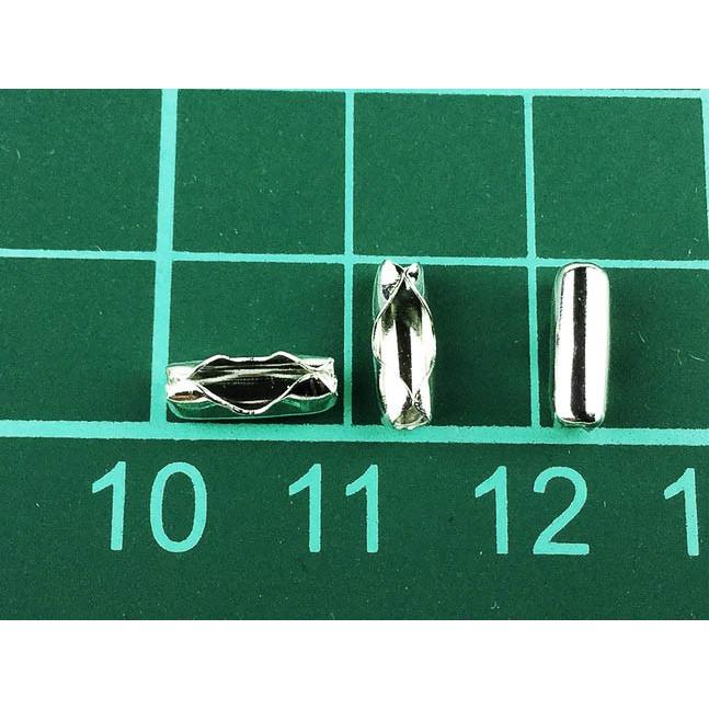 ボールチェーン コネクター シルバー 200個 適用ボール径 2.4mm 前後