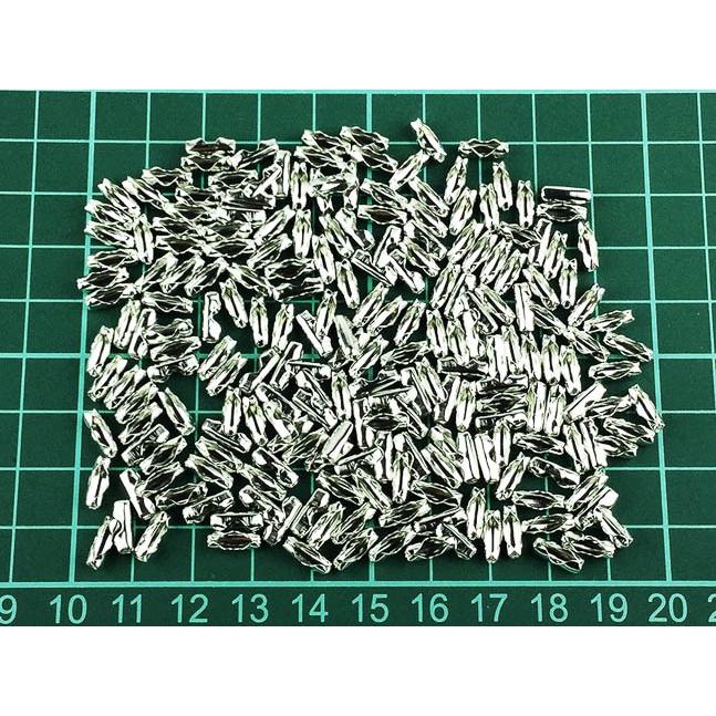 ボールチェーン コネクター シルバー 200個 適用ボール径 2.4mm 前後