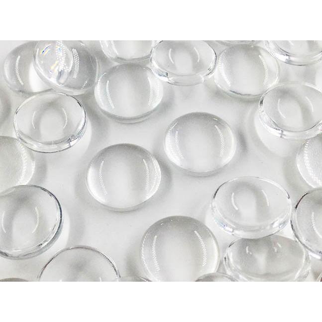 クリアカボション 14mm 50個 ガラスカボション ドーム 型 半円 