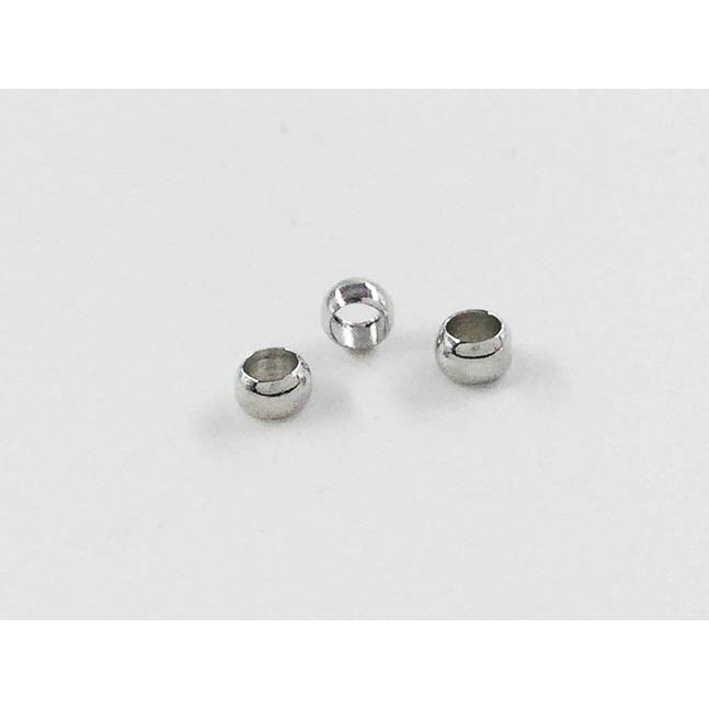 つぶし玉 3mm 200個 シルバー かしめ玉 カシメ玉 アクセサリー パーツ