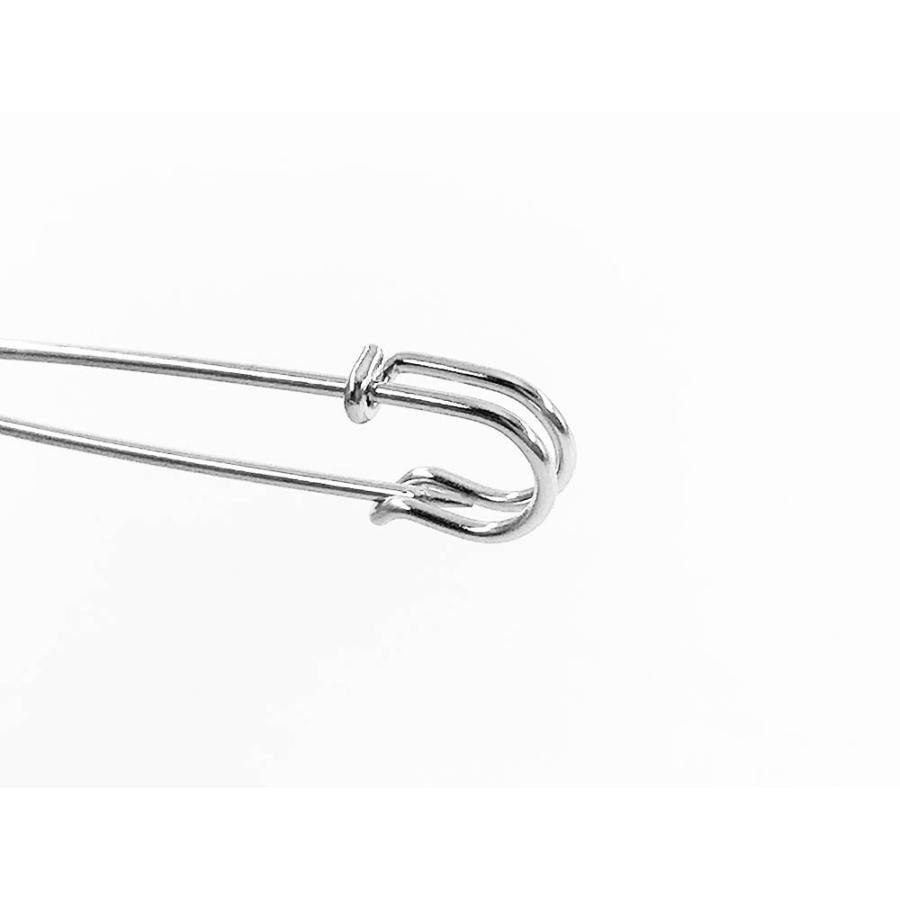 カブトピン キルトピン シルバー 50mm 20個 ブローチピン 安全ピン