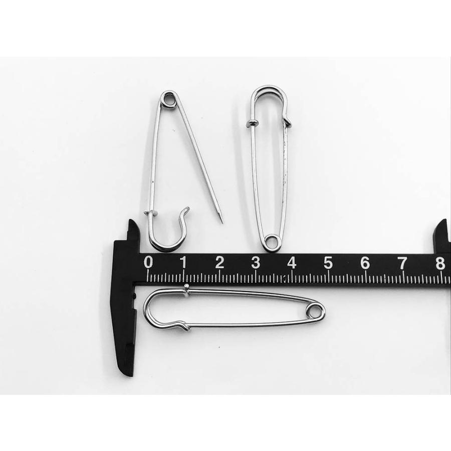 カブトピン キルトピン シルバー 50mm 20個 ブローチピン 安全ピン