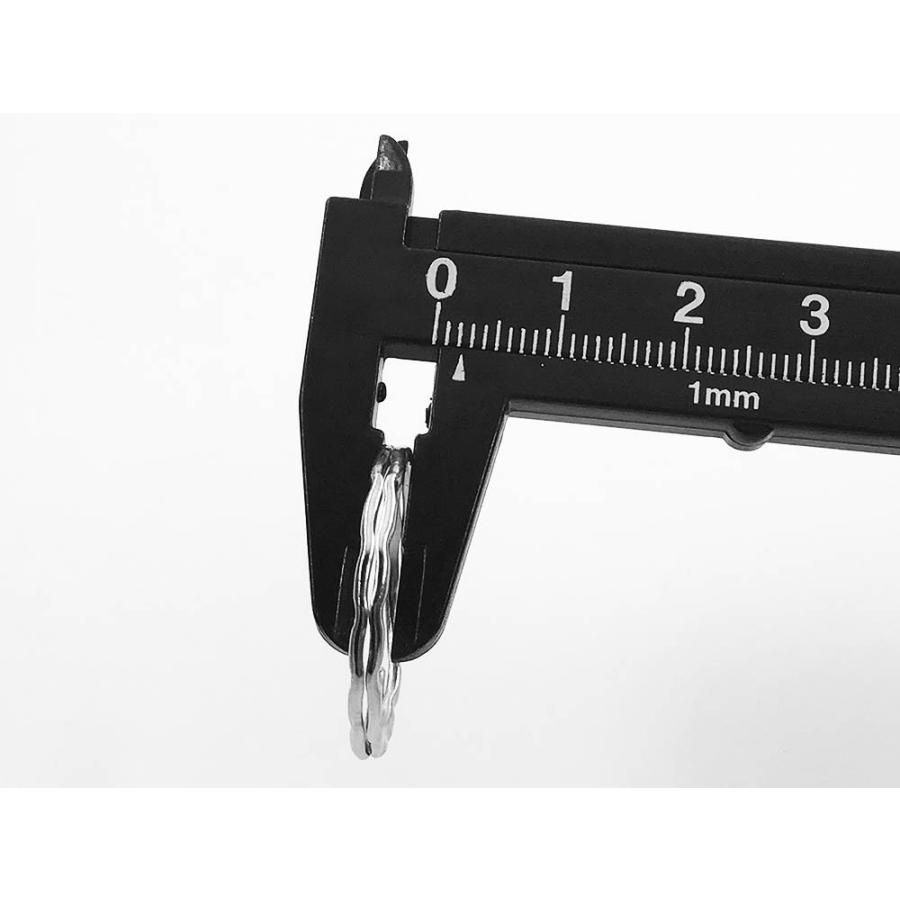 ブラス製　シルバーメッキ　キーチェーン　新品未使用！二重キーリング 2重リング 回転カン付き シルバー K11900 キーホルダーパーツ