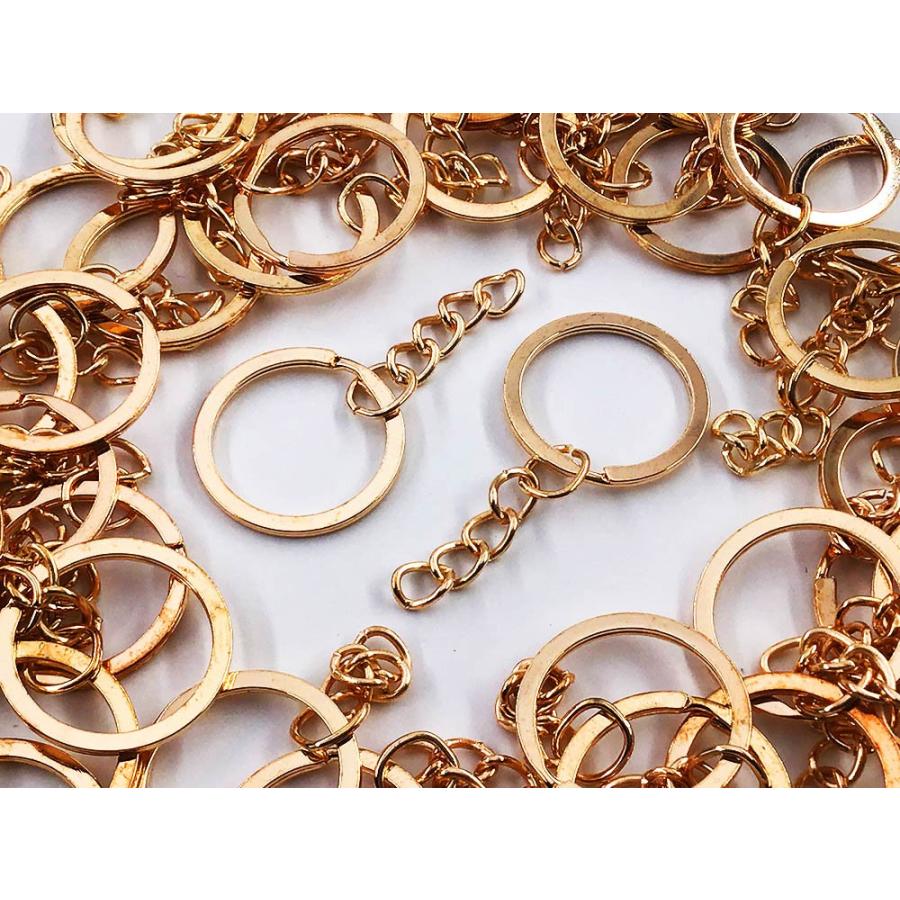キーホルダー 金具 ゴールド Kc金 50個 キーリング 25mm チェーン付き 二重リング キーホルダーパーツ アクセサリーパーツ Ap0977 Ap0977 ファイニエ 通販 Yahoo ショッピング