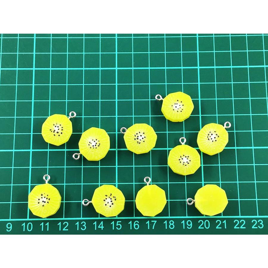 チャーム フルーツ キウイ 10個 19x18 アクセサリー ピアス イヤリング