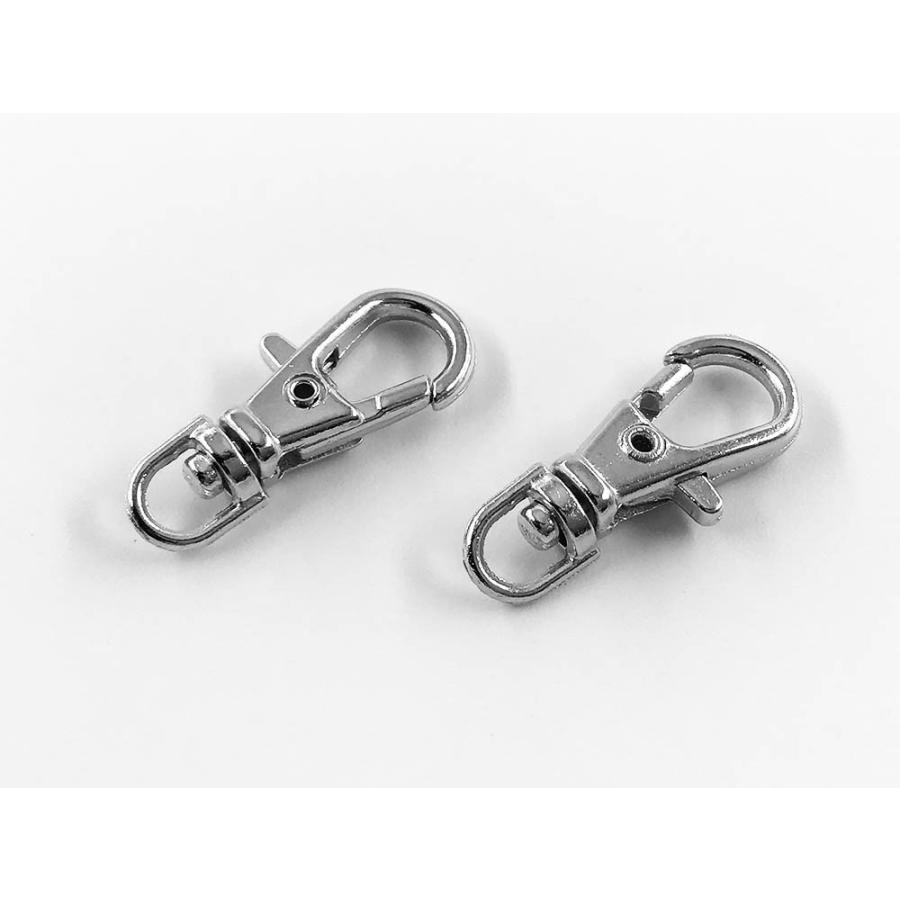 ナスカン 23mm 特小 10個 シルバー キーホルダー ストラップ パーツ
