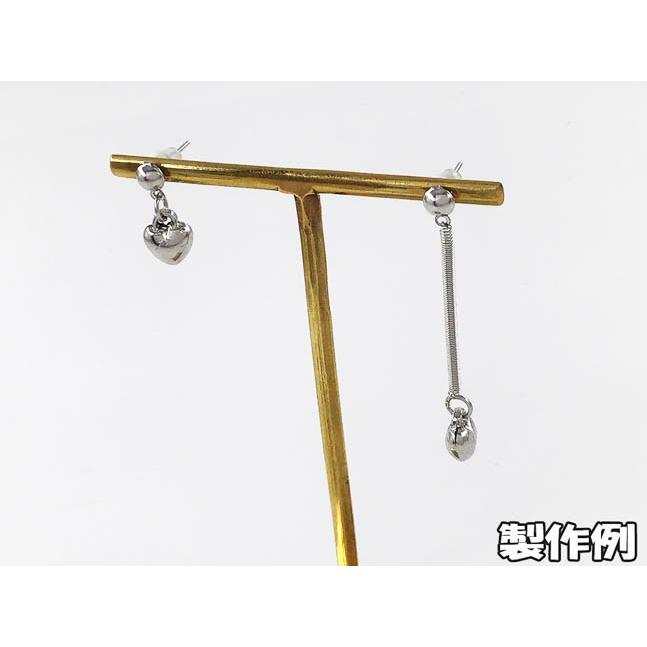 ワイヤー コイル パーツ 18cm〜27mm 20本 ミックス シルバー アクセ