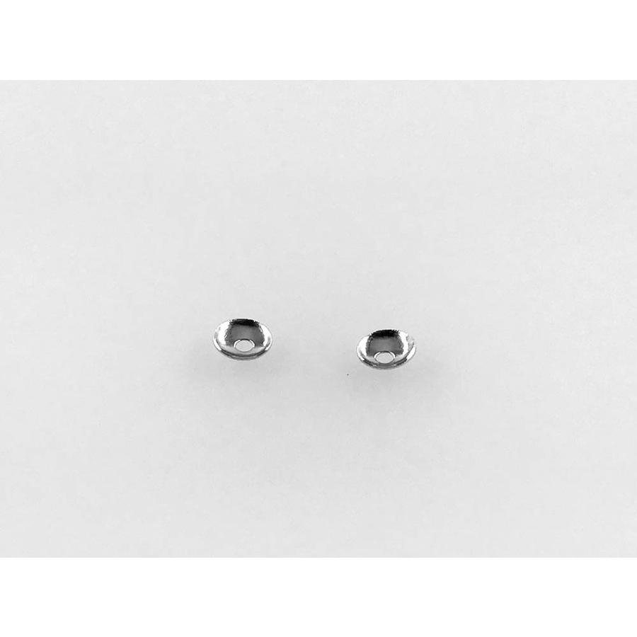 ビーズキャップ 4mm シルバー 1000個 座金 花座 スペーサー キャップ 