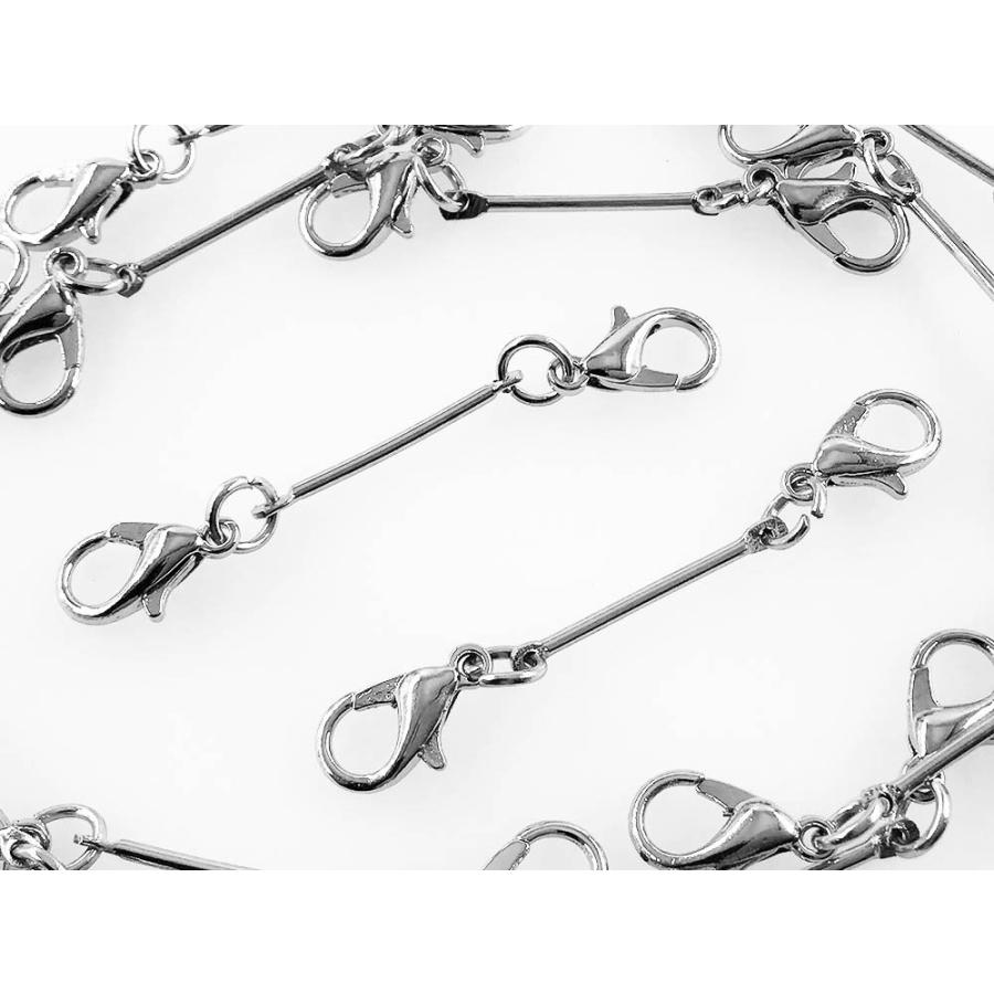 カニカン スティック付き 完成品 20個 シルバー アクセサリー