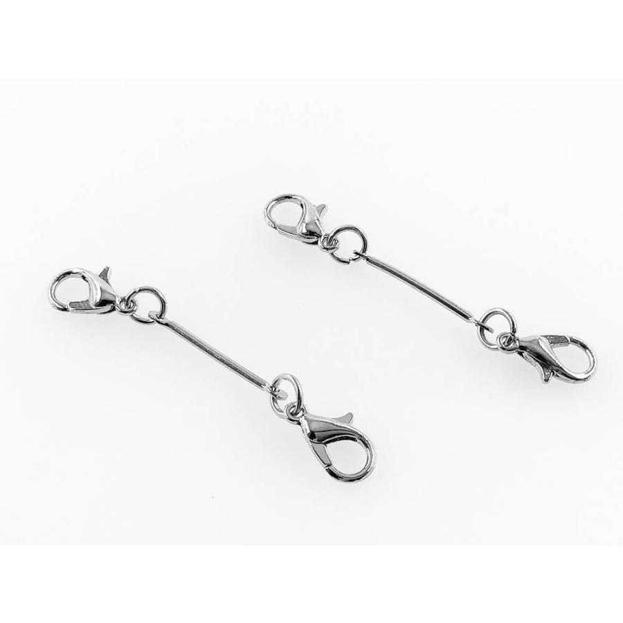 カニカン スティック付き 完成品 20個 シルバー アクセサリー