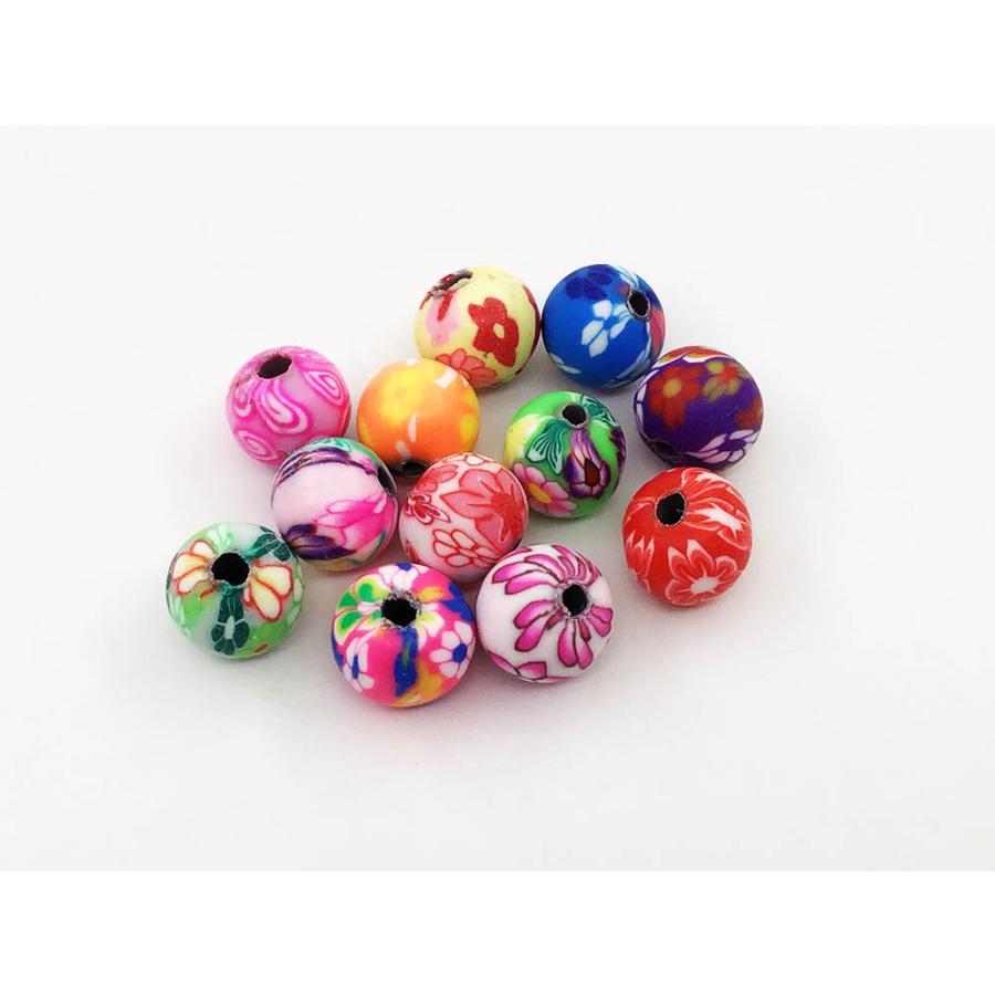 とんぼ玉 樹脂 ビーズ 8mm 100個 ミックス ハンドメイドパーツ