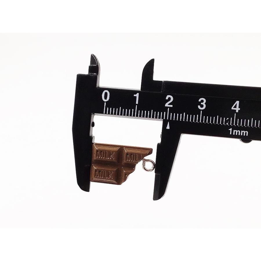 チャーム チョコ 食べかけの板チョコ 10個 22x13 チャームパーツ