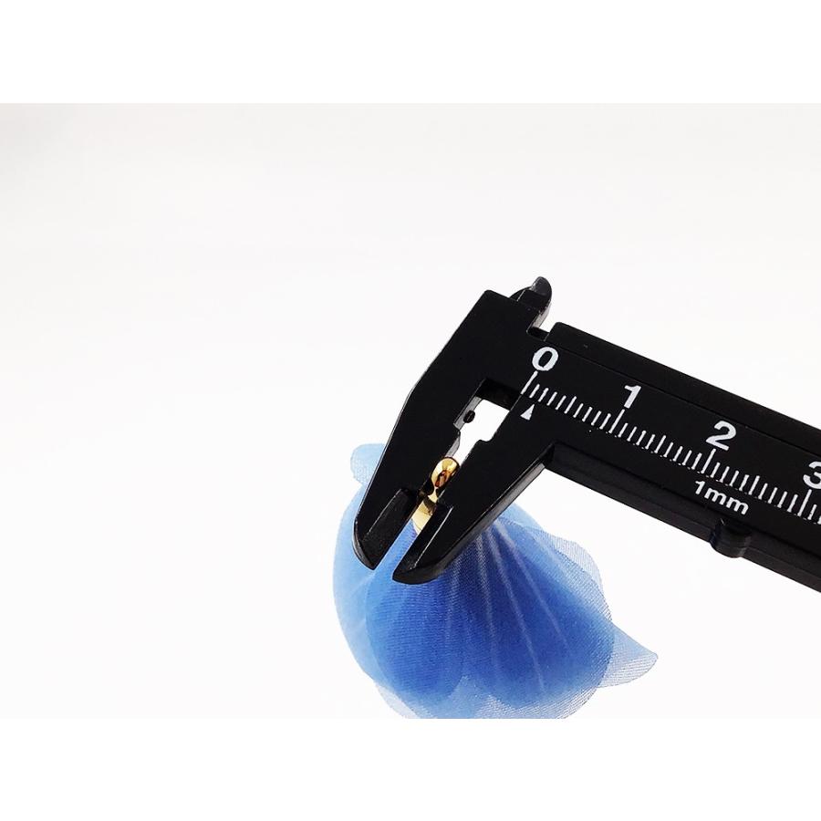 タッセルパーツ フラワータッセル ふわふわ感抑えめ 10個 水色 全長約