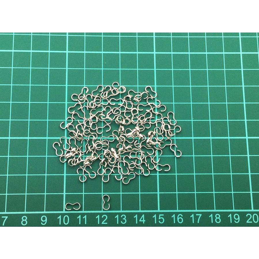 アクセサリー 留め具 シルバー 100個 ネックレス留め金具 接続金具