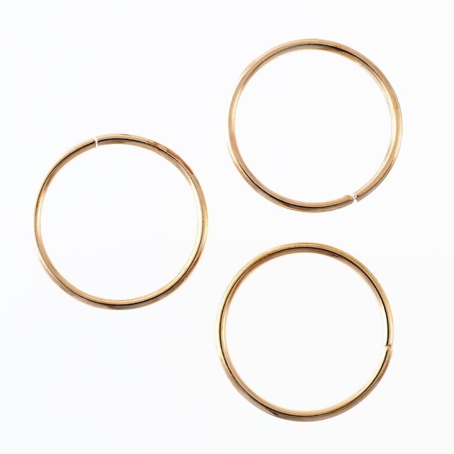 丸カン 30mm 大きいマルカン 40個 ゴールド KC金 リングパーツ 金具