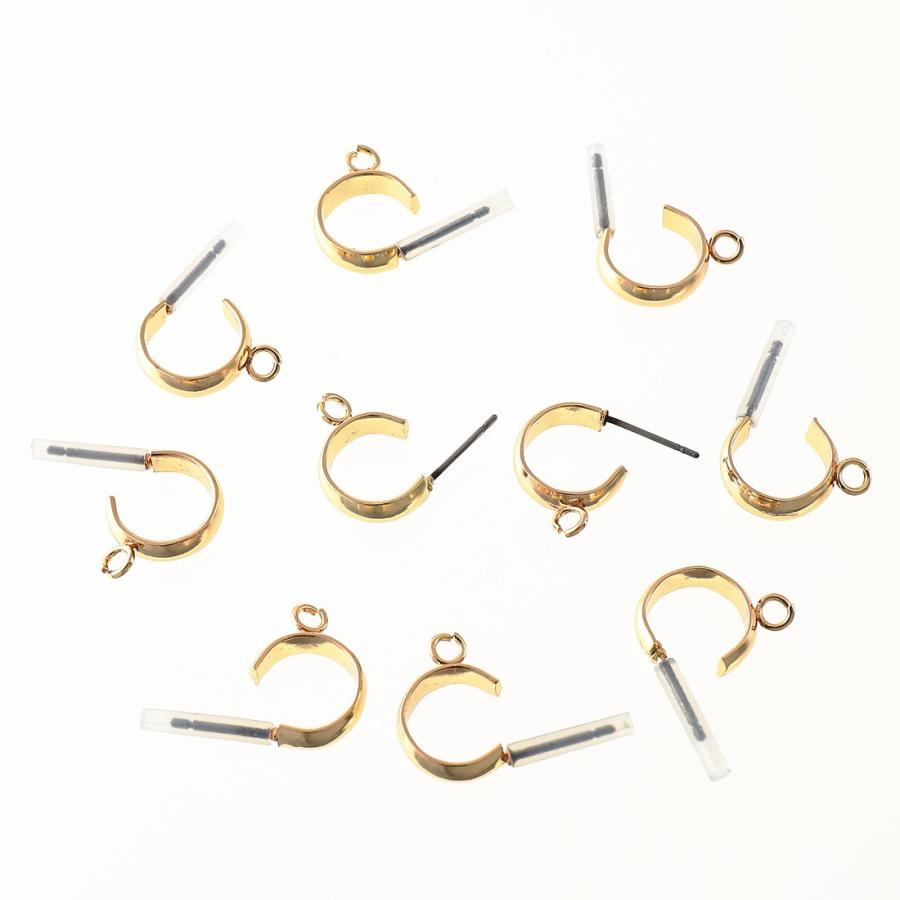 フープピアス ピアスパーツ 小さめ ゴールド 10個 ステンレス製ポスト カン付き アクセサリーパーツ フープ ハンドメイドパーツ Ap1603 Ap1603 ファイニエ 通販 Yahoo ショッピング
