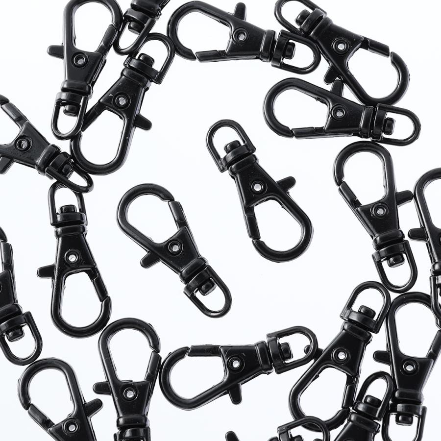 ナスカン 23mm 特小 20個 黒 ブラック キーホルダー ストラップ パーツ