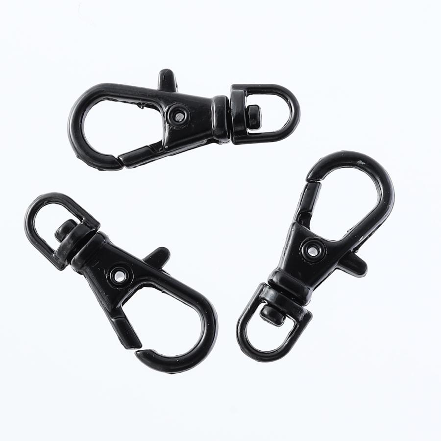 ナスカン 23mm 特小 20個 黒 ブラック キーホルダー ストラップ パーツ