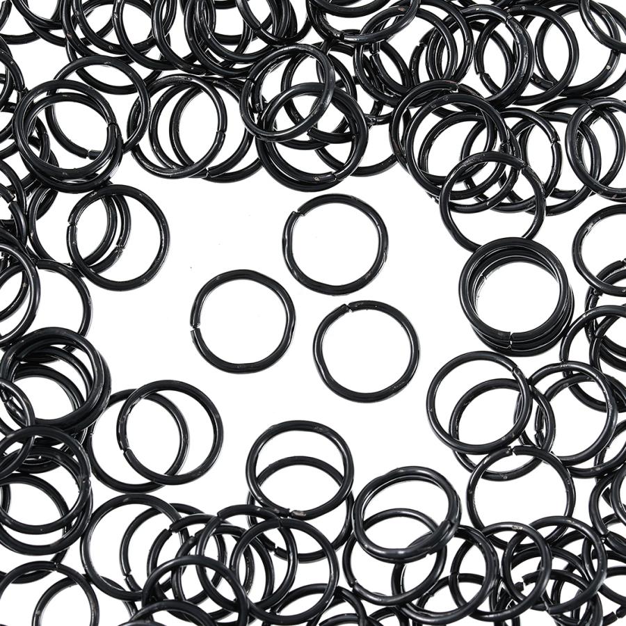 丸カン 10mm 黒 400個 セット ブラック マルカン 金具 キーホルダー