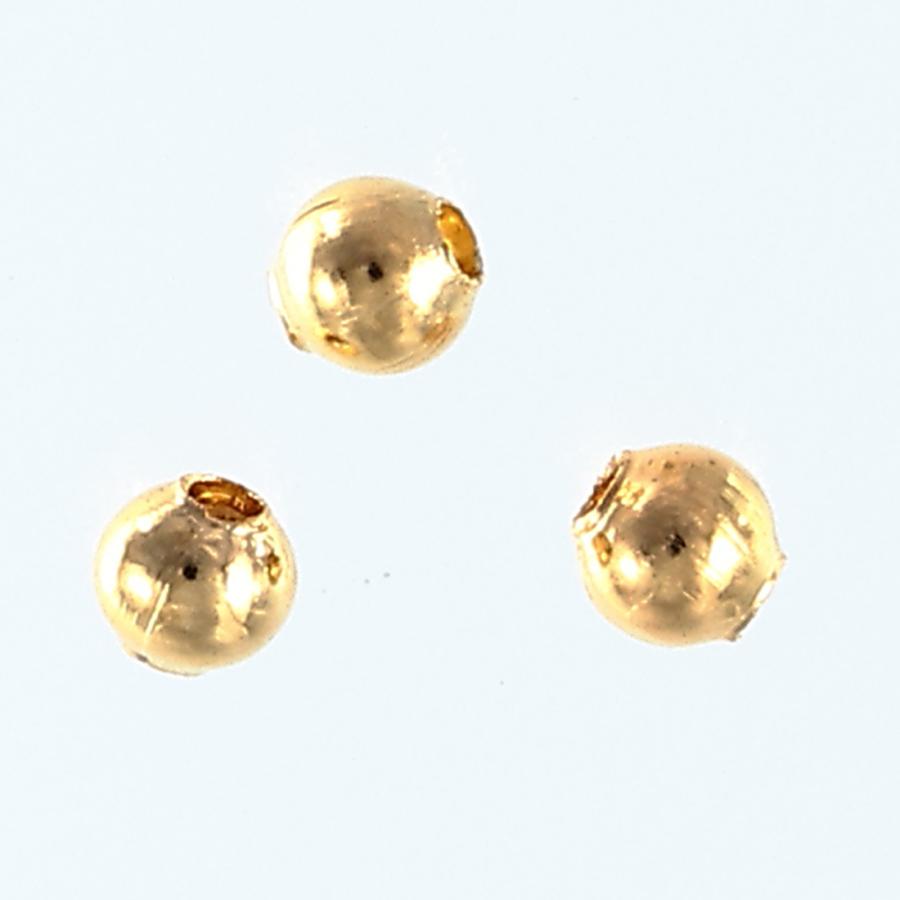 メタルビーズ 2mm ゴールド 9000個 セット 丸 穴あり ラウンド
