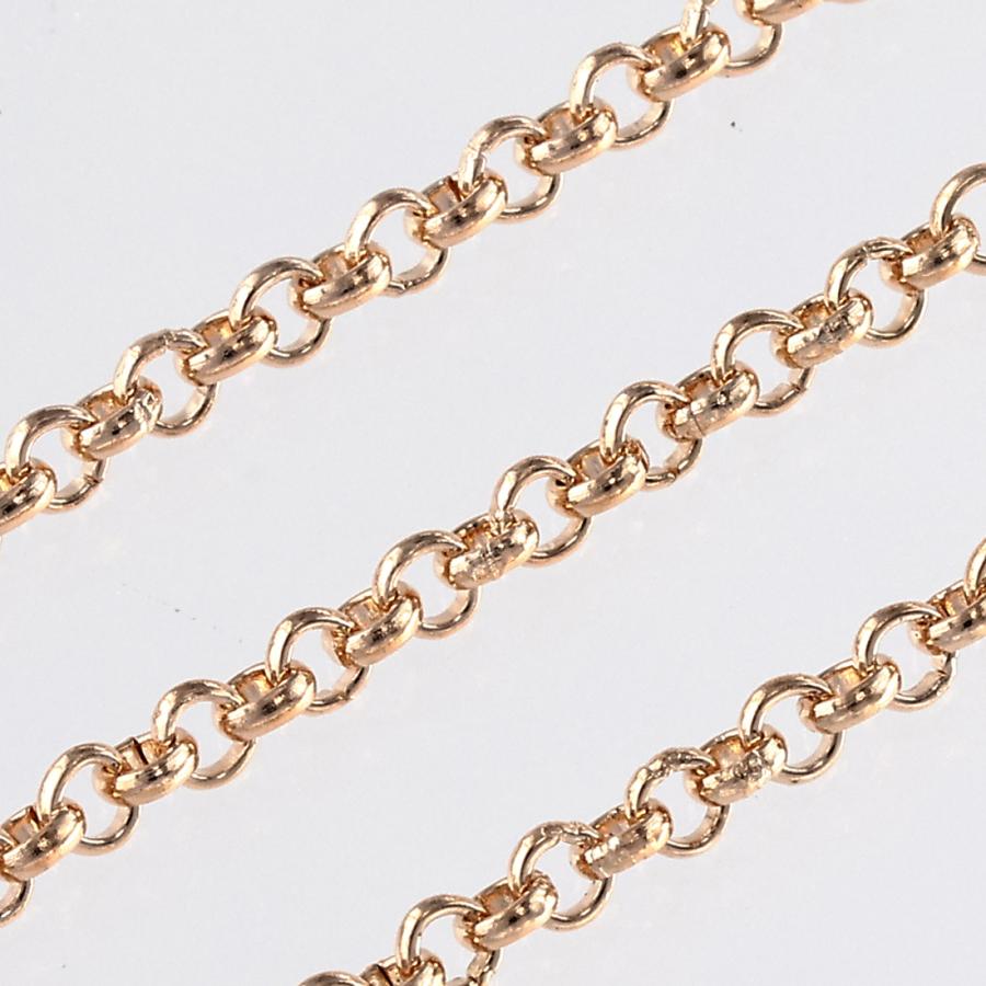 ネックレス チェーン パーツ ゴールド KC金 40cm 細め 12本 カニカン