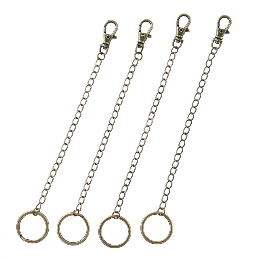 バッグチャーム チェーン パーツ 金具 アンティーク 金古美 14cm 20本
